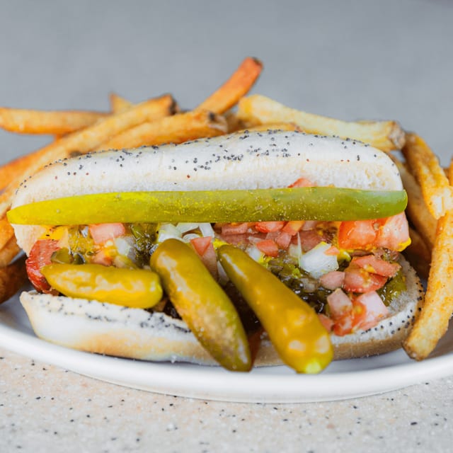 Classic Chicago Dog.