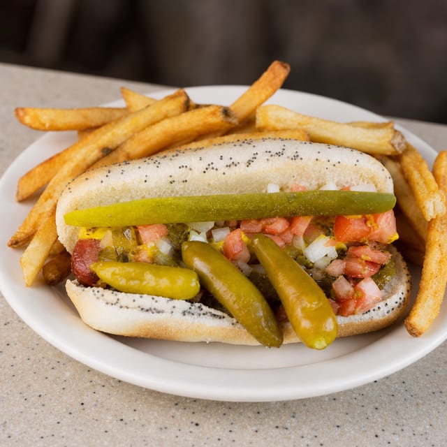 Classic Chicago Dog.